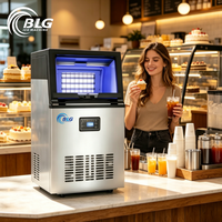 Machine à glaçons compacte en acier inoxydable BLG, entièrement automatique, commerciale, grande capacité 24h/24 pour restaurant et hôtel