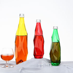 Bouteille d'eau en verre <span class=keywords><strong>conique</strong></span> <span class=keywords><strong>de</strong></span> qualité supérieure pour eau gazeuse 500 ml 750 ml, bouteille en verre pour boissons gazeuses en forme <span class=keywords><strong>de</strong></span> goutte d'eau avec <span class=keywords><strong>bouchon</strong></span> à vis - Product Image 5