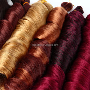 Factory Price 24-Inch <strong>French</strong> <strong>Curl</strong> Synthetic Hair Extensions For Women Pink Spiral Braiding Hair Weft Single Weft - Product Image 5