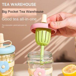 Cô Gái nước tối giản tách trà cầm tay và tách nước cốc thủy tinh cốc trà đẹp mắt chiết xuất lạnh tách trà thơm - Product Image 2