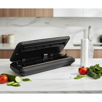 Mini scelleuse sous vide électrique domestique entièrement automatique, à poser sur table, avec bouton tactile, coupe-sac intégré, capacité 35 ml