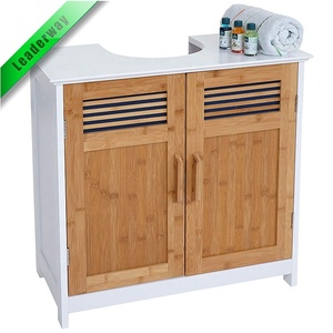 Grano di bambù in legno bagno Design moderno armadi piccoli mobili da bagno per la decorazione per la casa organizzatore bagno armadi di stoccaggio - Product Image 6