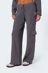 RUIQUWIN, conjunto de suéter con capucha de primavera y otoño con logotipo personalizado para mujer, monos de punto con bolsillo grande de alta calidad - Product Image 2