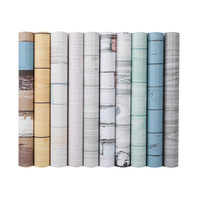 Autocollant mural en PVC imitation bois, papier contact vinyle auto-adhésif, film adhésif pour meubles, décoller et coller, pour la rénovation de la maison