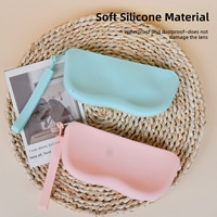 Sac de rangement en silicone pour lunettes de soleil, portable, de voyage, pour lunettes de protection, anti-poussière, mignon, fabriqué en Chine