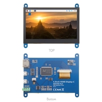 Moniteur à écran tactile capacitif TFT LCD 4.3x800 de 480 pouces compatible avec le module d'affichage Raspberry Pi 2 3 4 B