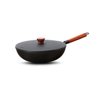 Ensemble de 6 ustensiles de cuisine modernes en fonte antiadhésive avec poêle à frire, casserole et couvercle en verre résistant à la chaleur