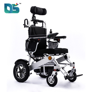 <span class=keywords><strong>Fauteuil</strong></span> <span class=keywords><strong>roulant</strong></span> électrique pliable léger avec dossier inclinable et rotation à 360° °   Manette de jeu pour personnes âgées handicapées - Product Image 1