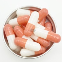 Capsule dure transparente personnalisée avec logo imprimé, capsule creuse vide, halal, sans TiO, pour médicaments et compléments alimentaires