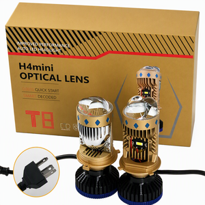 Faro a Proiezione Bi-LED H4 Mini, 6000K Super Luminoso, Ottico 12V, Nuovo Modello Universale per Auto, Lampadina Hi/Lo Beam, Avvio Rapido - Product Image 5