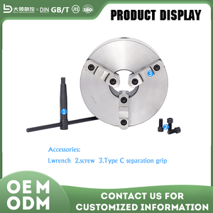 Высокоточный ручной 3-кулачковый самоцентрирующийся токарный патрон DL OEM/ODM с точностью 0,01 мм, внешним диаметром 100 мм, из закаленной стали HRC58-62 - Product Image 3