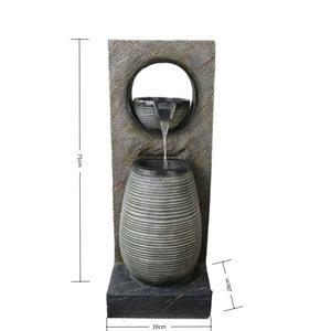 <span class=keywords><strong>Fontaine</strong></span> <span class=keywords><strong>solaire</strong></span> autoportante en résine résistante aux intempéries pour intérieur/extérieur, cascade avec lumières LED, style moderne et antique pour la maison, le jardin et la terrasse - Product Image 5