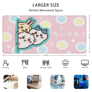 C-Chiikawa Alfombrilla <span class=keywords><strong>de</strong></span> ratón grande Gaming Pc Gabinete Juegos Mousepad Anime Gamer Teclado Escritorio Mat Escritorios Alfombrillas Anime Derivado - Product Image 4