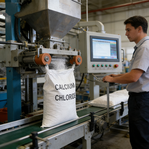 مواد كيميائية مجففة بالجملة، كلوريد الكالسيوم اللامائي بدرجة صناعية 94% 97%، عبوة 25 كجم - Product Image 6