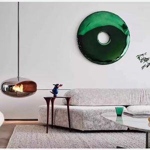 Tùy Chỉnh Trong Nhà Gương Tùy Chỉnh Sang Trọng Hiện Đại Trang Trí Nội Thất Phòng Khách Donut 304 316 Thép Không Gỉ Kim Loại Tường Trang Trí Nội Thất - Product Image 6
