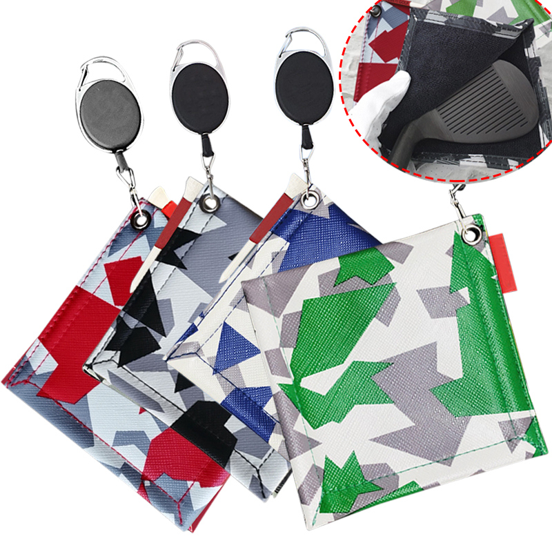 Golf club cleaning cloth Golf Ball Cleaning Towel Accept Custom Vivid Color Polyester Waterproof Golf Ball Cleaning towel