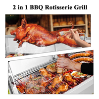 Barbecue de camping rotatif électrique Offre Spéciale personnalisé en acier inoxydable pour l'extérieur du camping Barbecue au charbon de bois à vendre