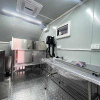 Remorque de toilettage mobile professionnelle pour chiens et chats, camion de toilettage pour animaux de compagnie avec baignoire