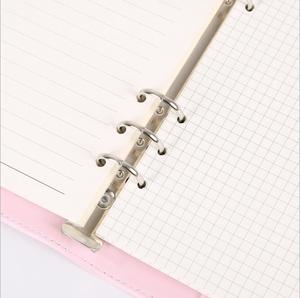 Custom PU leder koreanische stil aktien kawaii farbe A5 A6 ring binder planer <span class=keywords><strong>plain</strong></span> notebook - Product Image 5