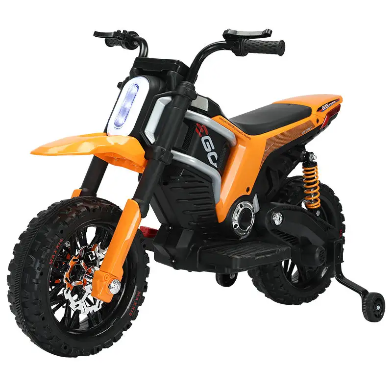 Motocicleta eléctrica para niños al por mayor, motocicleta eléctrica de Doble accionamiento de 12V para niños de 11 años
