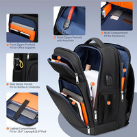 Mochila Multifuncional de Moda para Hombre con Logotipo Personalizado, Ideal para Viajes de Negocios, Gran Capacidad, para Laptop de 15 Pulgadas