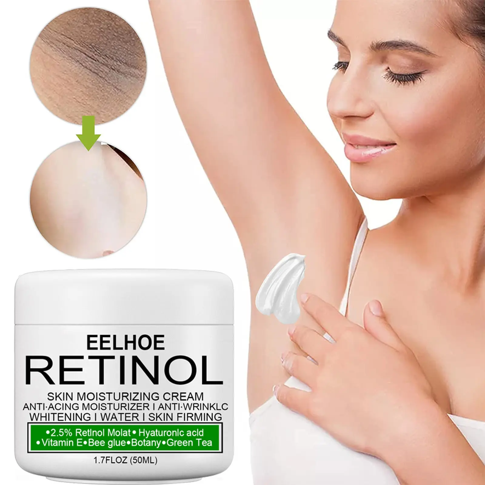 OEM Retinolフェイスクリーム韓国製品肌用ビタミンAクレマフェイシャル肌のホワイトニング保湿デイナイトスキンケアクリーム