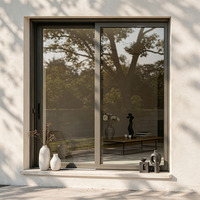 Fenêtres coulissantes à double vitrage en alliage d'aluminium KOJOON pour maisons, conception personnalisée, fenêtre coulissante élégante en verre pour maison