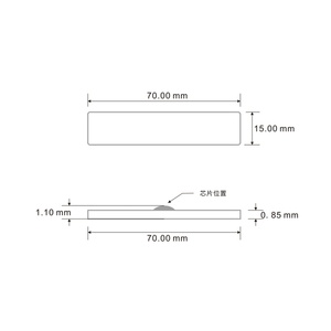70*15mm UHF RFID Lanundry Tags for Hotel Linen Management RFID Labels for Laundry Management - Product Image 5