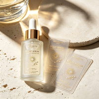 Étiquettes personnalisées pour huiles essentielles TEDDY, solution vinyle, feuille d'or, argent brillant, étiquettes pour flacons de cosmétiques et de parfums