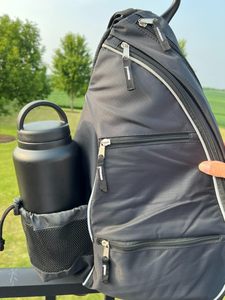 Muestra gratuita: Mochila/bolsa de poliéster reversible personalizada para pala de pickleball, moderna y multifuncional para tenis al aire libre - Product Image 2