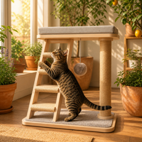 Meuble pour chat en bois de luxe, arbre à chat, tour d'escalade, maison, griffoir, étagère, lit pour chat avec coussin