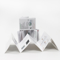 Brochures pliées personnalisées en carton duplex avec plastification pour les entreprises de montres et de bijoux, impression offset