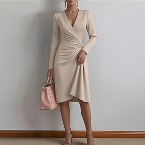Mercancía General 2026, Ropa <span class=keywords><strong>de</strong></span> Mujer para Comercio Exterior Transfronterizo, Moda Europea y Americana <span class=keywords><strong>de</strong></span> Primavera, Nueva Moda Elegante <span class=keywords><strong>de</strong></span> Color Sólido - Product Image 4
