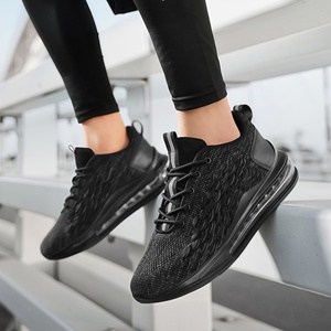 Prix d'usine, vente en gros, logo personnalisé, chaussures tendance à semelle épaisse, semelle en caoutchouc, empeigne en mesh, baskets décontractées pour hommes - Product Image 4