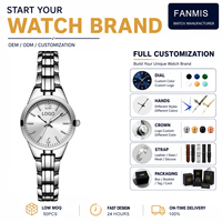 Montre pour femme avec logo personnalisé, petite montre à cadran coloré, bracelet en alliage, montre-bracelet à quartz fine, fabrication directe d'usine, marque privée OEM