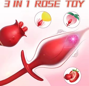 STELLAR PATH TY-260509 10 <b>Vibration</b> 10 Tongue Licking Mode Silicone Anal Butt Plug Sex Toy for Men Women Couples Clit - Product Image 3