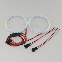 Pièces et accessoires automobiles Systèmes d'éclairage automobile Autres Accessoires d'éclairage automobile Anneaux halo LED 3528 SMD 80 mm pour voiture