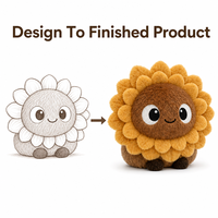 Fabricant OEM/ODM de jouets en peluche personnalisés en forme de tournesol mignon, directement de l'usine, pour marques de distributeurs et commandes en gros