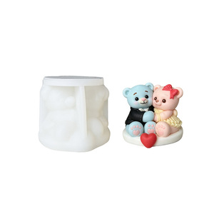 <span class=keywords><strong>Stampo</strong></span> in silicone a forma di <span class=keywords><strong>orsetto</strong></span> per candele aromatiche, gesso e decorazioni, ideale per la creazione di ornamenti e torte fai da te - Collezione Early Riser - Product Image 5