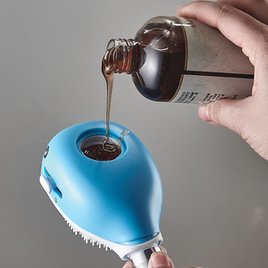 Cabezal de ducha de masaje para mascotas, dispensador de champú de silicona suave, cepillo de aseo para perros y gatos, 3 en 1, nuevo - Product Image 3