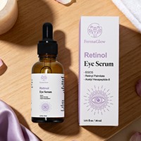 Sérum pour les yeux anti-âge à base de rétinol fermenté, EGCG, acétyl hexapeptide-8, pour raffermir, atténuer les cernes, réduire les poches sous les yeux, les ridules et les rides