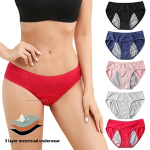 Sous-vêtements menstruels <span class=keywords><strong>pour</strong></span> incontinence grande taille flux léger sous-vêtements en coton étanches culottes <span class=keywords><strong>pour</strong></span> femmes - Product Image 1