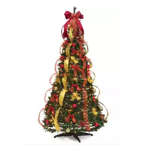 弹出式全装饰圣诞树可伸缩弹出式圣诞树可折叠弹出式圣诞树