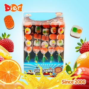 ODM Bonbons Vente en Gros Personnalisé Marque Privée Nourriture Halal <span class=keywords><strong>Sushi</strong></span> Forme Gummy Candy Stick Sweet Jelly Fudge Bonbons Jouet pour Enfants - Product Image 3