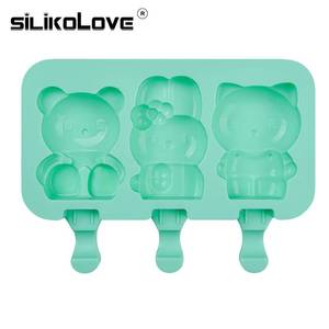 Molde de silicona para helados caseros con diseño de dibujos animados, marca MUYULINS - Product Image 1