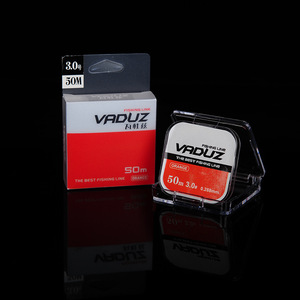 Línea de pesca de nailon Vaduz de 50 m, línea auxiliar transparente de alta resistencia y baja elongación para uso en carreras - Product Image 3