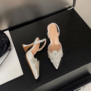 Sandalias de Verano de Diseño Italiano, Elegantes y Sensuales, Zapatos de Boda para Mujer con Tacón Fino y Plantilla de PU, Suela de Goma - Product Image 5