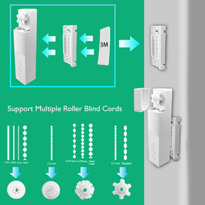 Moteur de rideau motorisé intelligent Lifelibero Tuya WiFi à batterie <span class=keywords><strong>pour</strong></span> <span class=keywords><strong>volet</strong></span> <span class=keywords><strong>roulant</strong></span> solaire, robot de rideau intelligent <span class=keywords><strong>pour</strong></span> fenêtre - Product Image 3