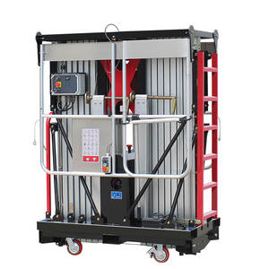 Pasokan pabrik kinerja tinggi pekerjaan udara elektrik kembar aluminium tiang gunting angkat/ - Product Image 4