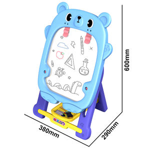 卸売プラスチック消去可能折りたたみ研究DIY落書き絵画イーゼル子供描画書き込みボードおもちゃ - Product Image 2